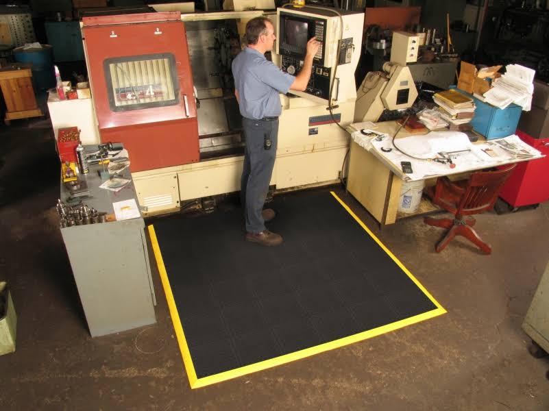 Antifatigue Mat, Black, 3Ft. x 3Ft. U5072