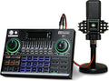 Podcast Equipment Bundle Kit with DJ Mixer and XLR Microphone F8047