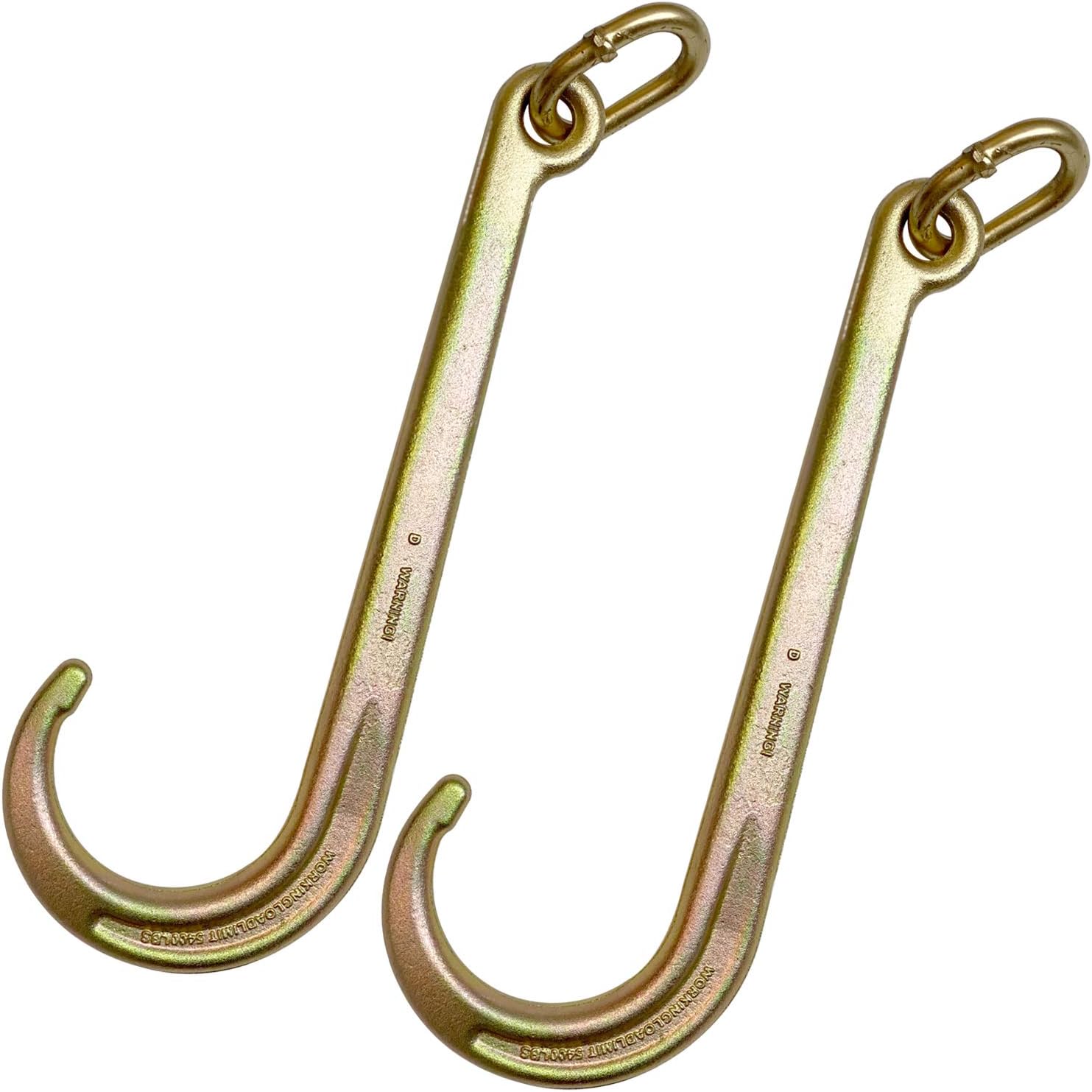 8 Inch Short Tow Hook On Coupling Link - Pair C119837