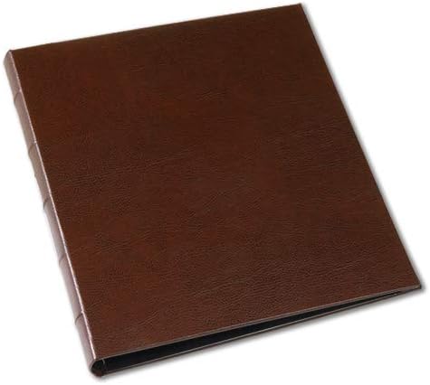 Red Leather Presentation Binder with Window and Hubbed Spine, Pack of 2 U4894