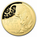 1 oz Gold Lunar Year of the Tiger Domed Proof Coin I144