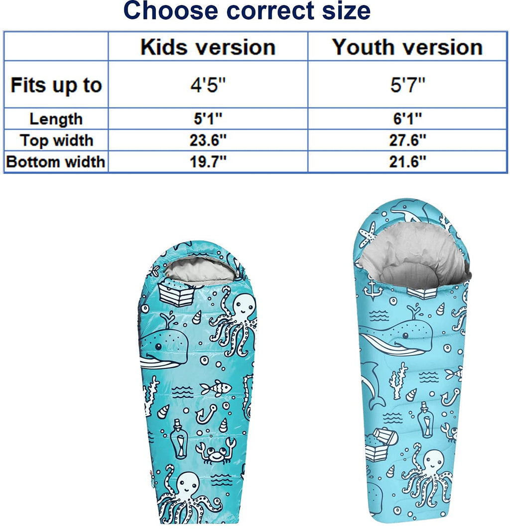 Ocean World Youth Kids Sleeping Bag M15158