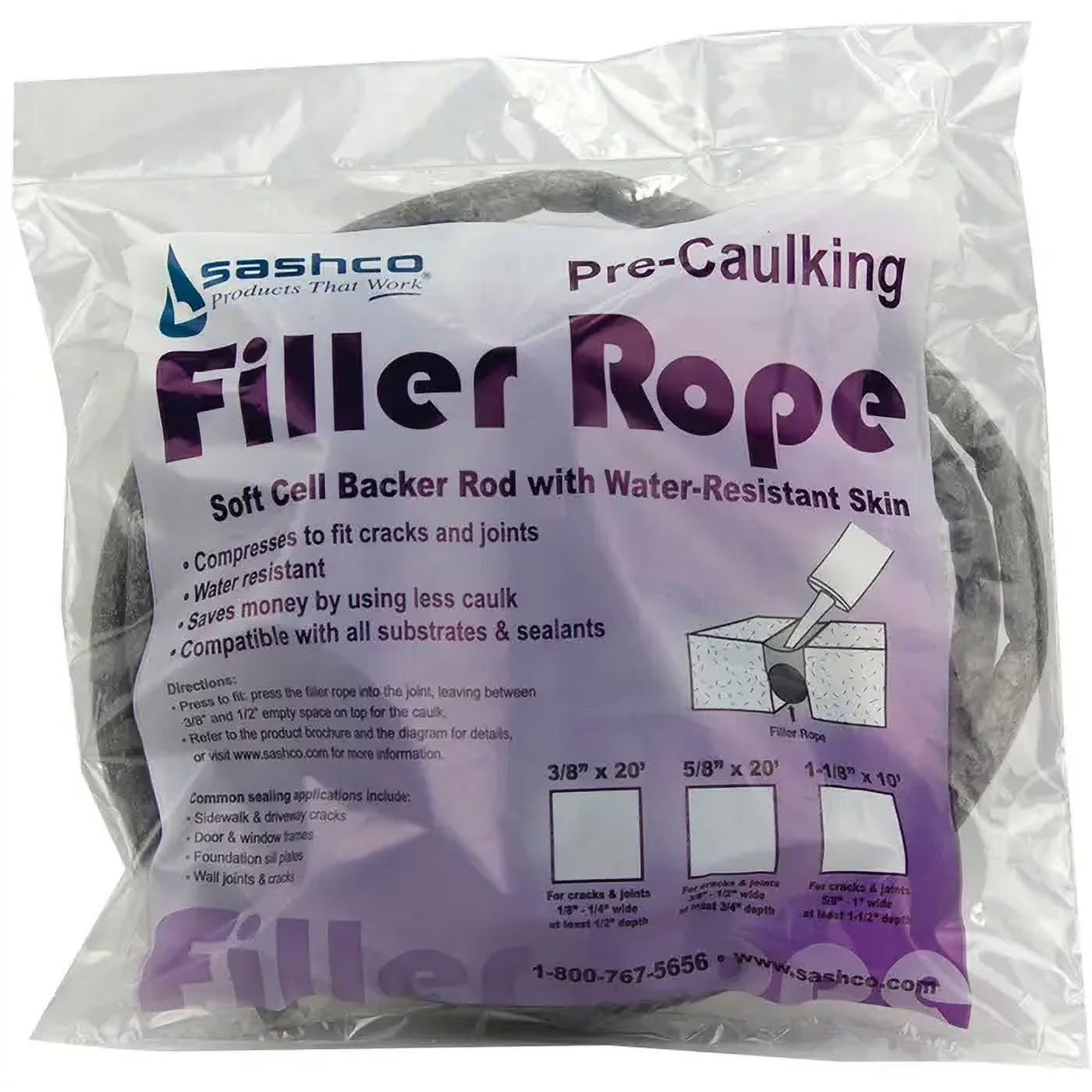 1-1/8 x 10' Soft Cell Backer Rod O2766