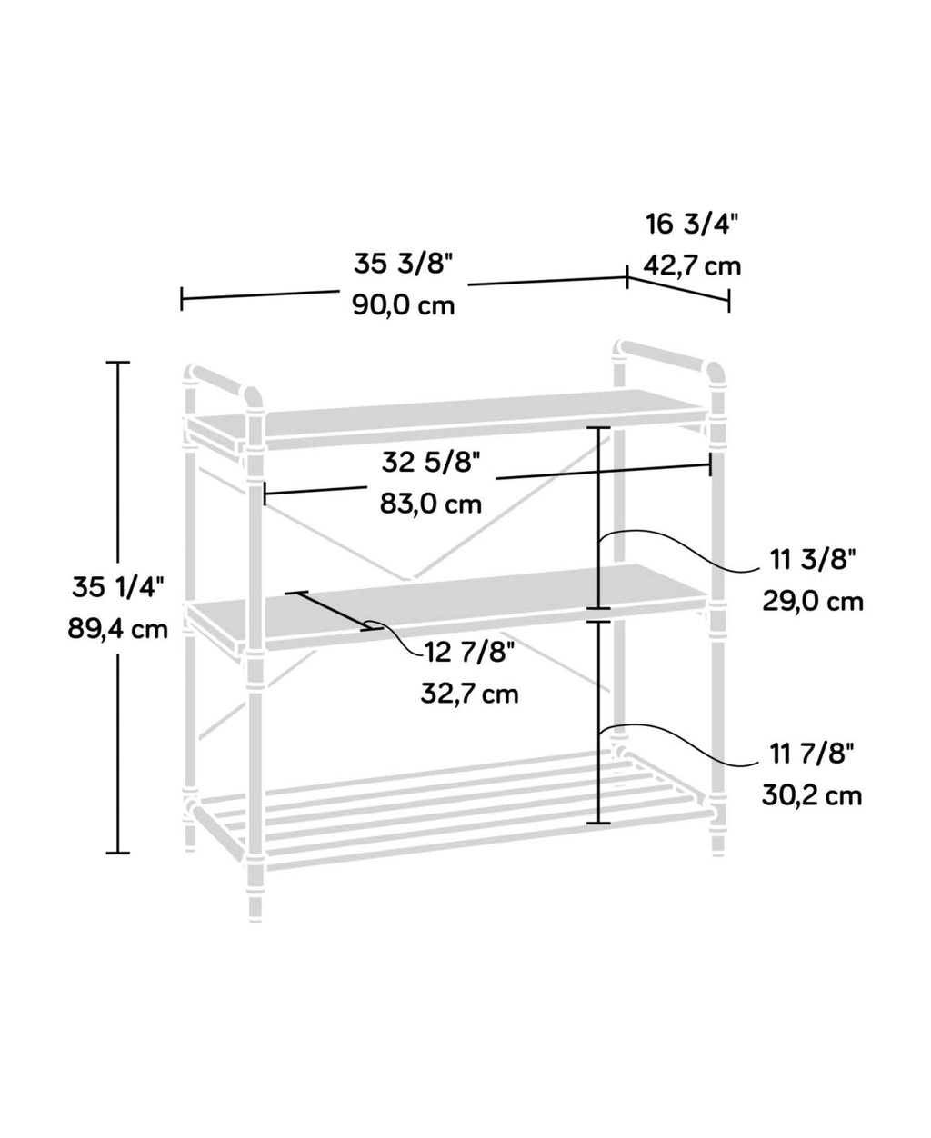 Checked Oak Console Table R632636