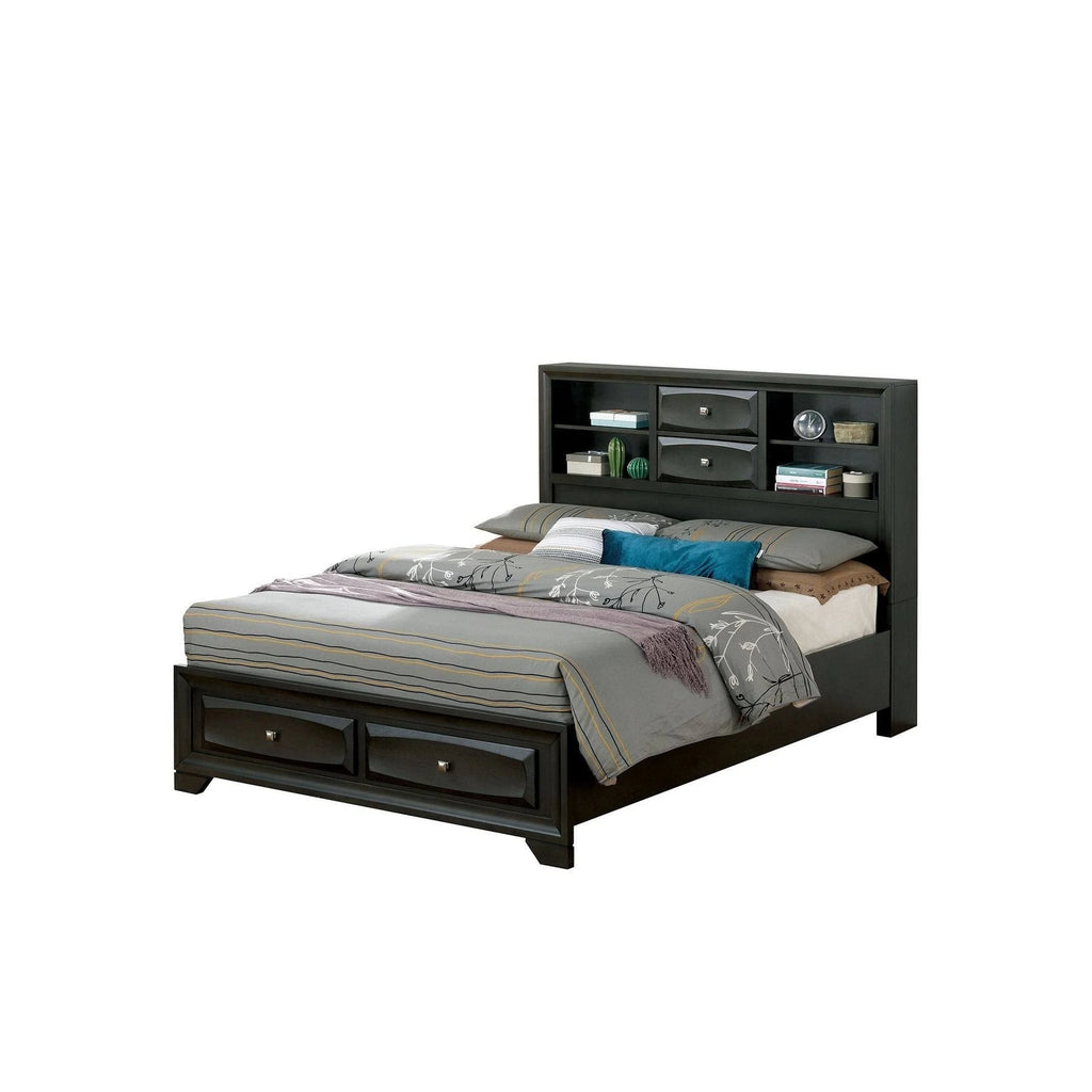 Gray King Storage Bed N849311