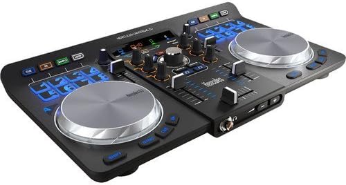 DJ Bluetooth Controller with Stereo Headphones and Cable (Black) 3' A64769
