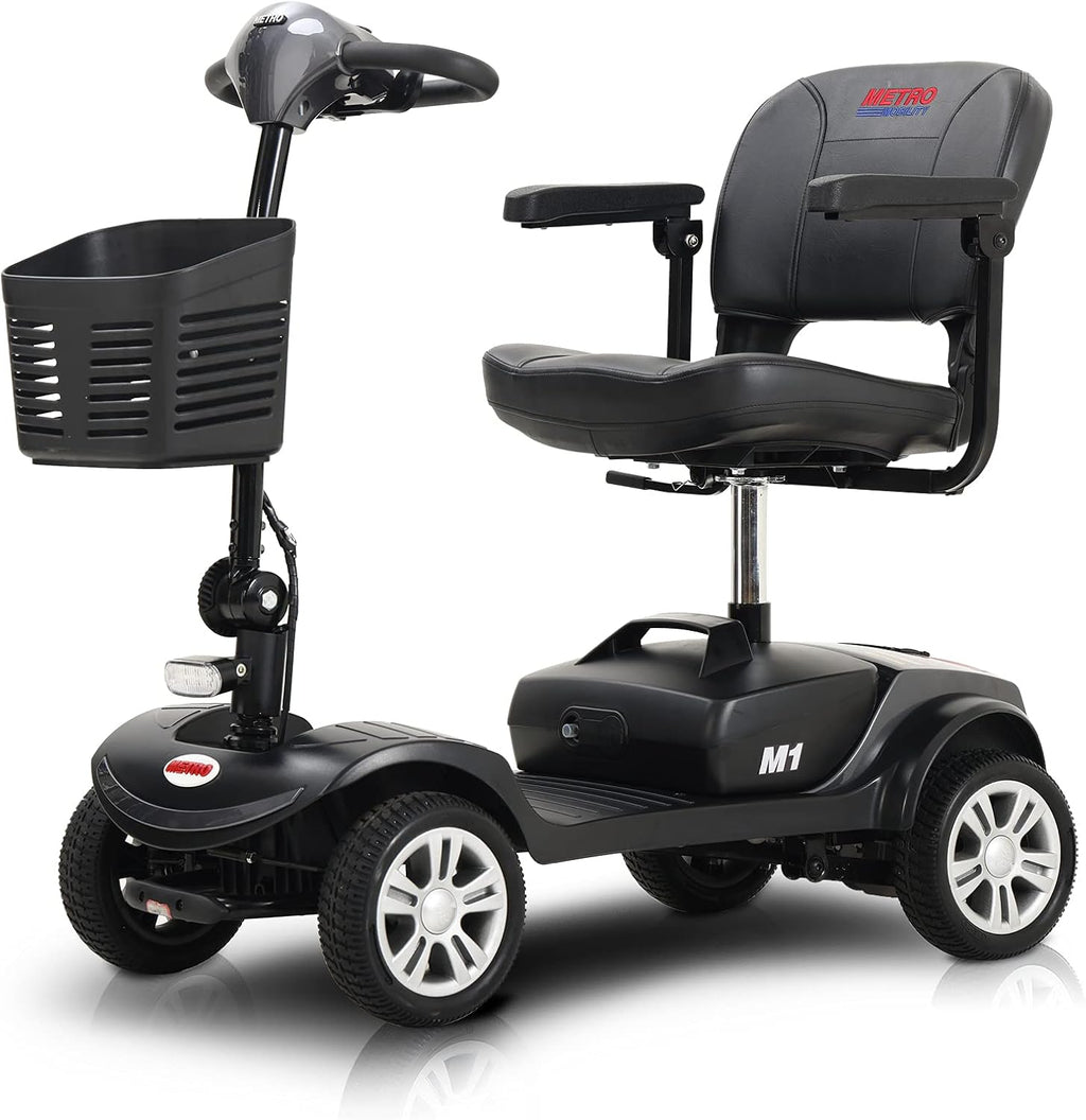 4 Wheel Electric Powered Mobility Scooter, 300 lbs Max Weight, 10 Miles Range Q1827