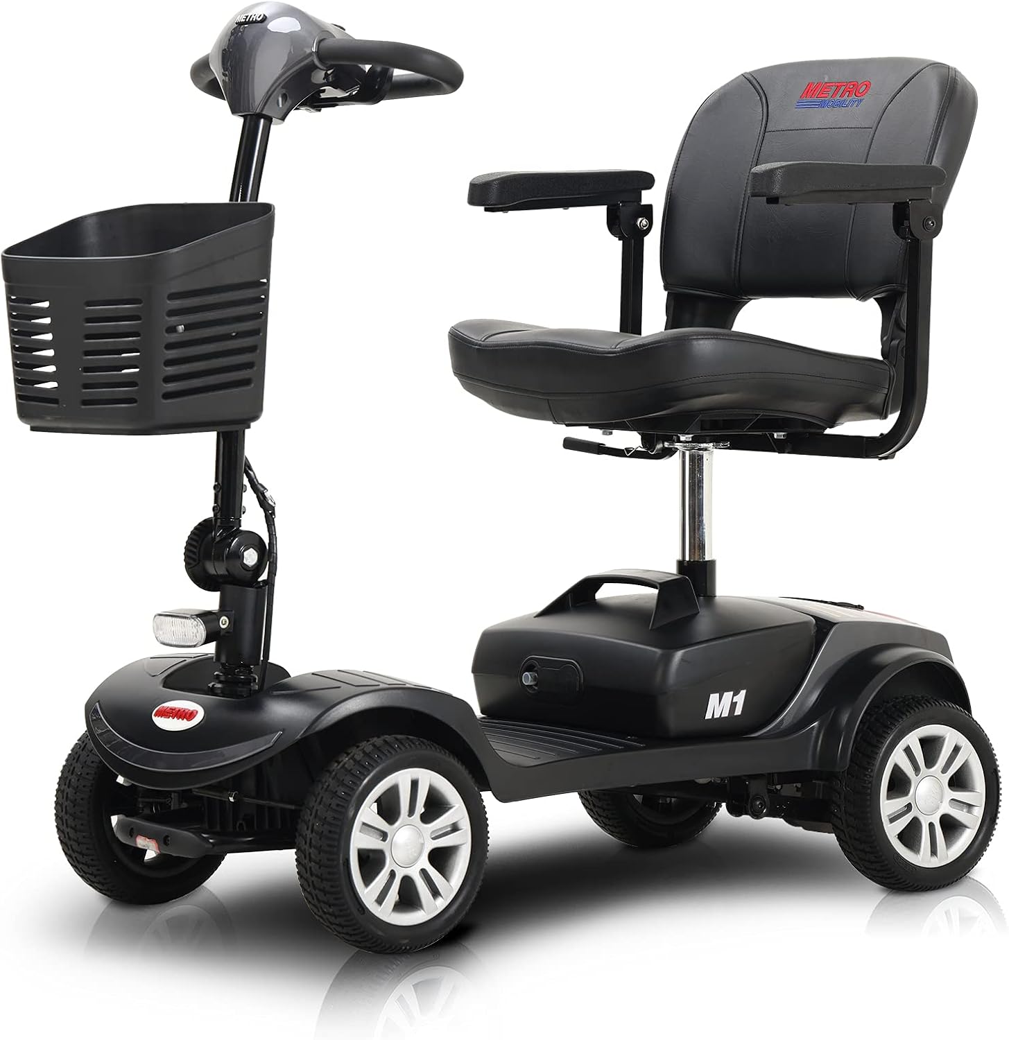 4 Wheel Electric Powered Mobility Scooter, 300 lbs Max Weight, 10 Miles Range Q1827