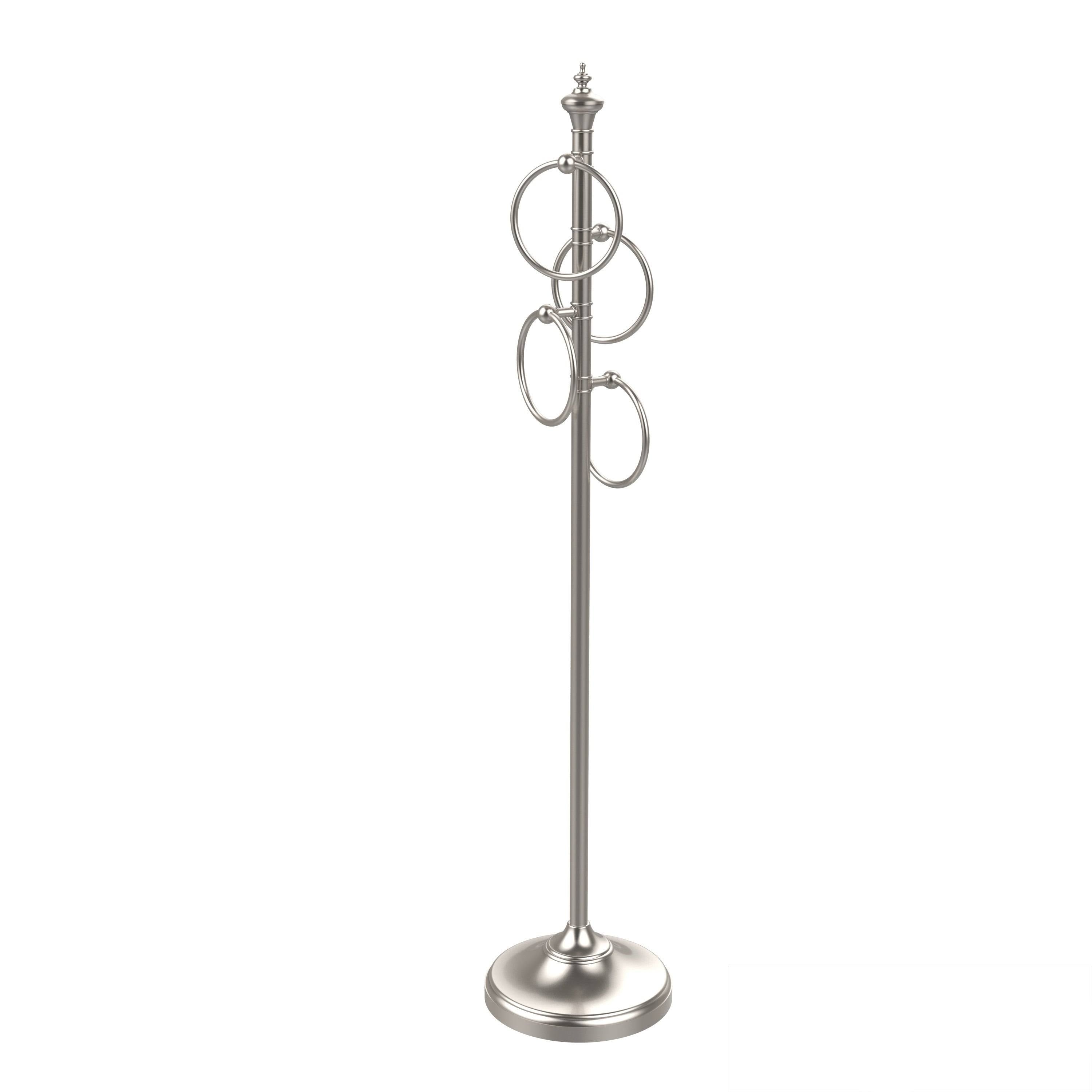 Antique Brass Floor Standing Towel Ring Stand B5500