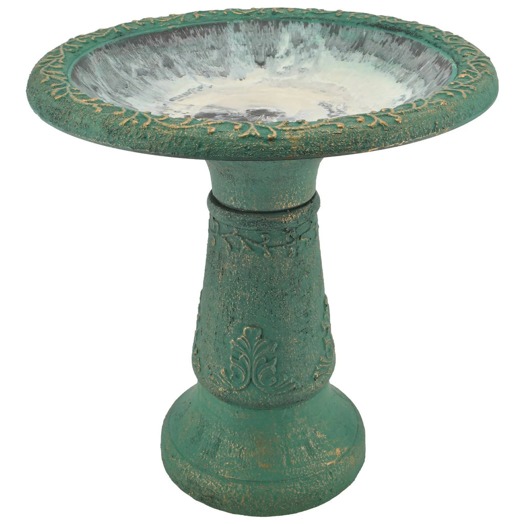 Green Fiberclay Birdbath E61184