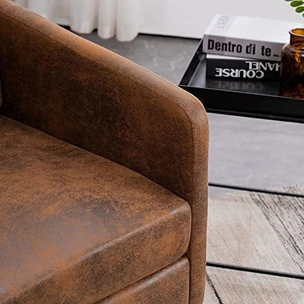 Bronzing Cloth 2-Seat Sofa with Metal Legs H998