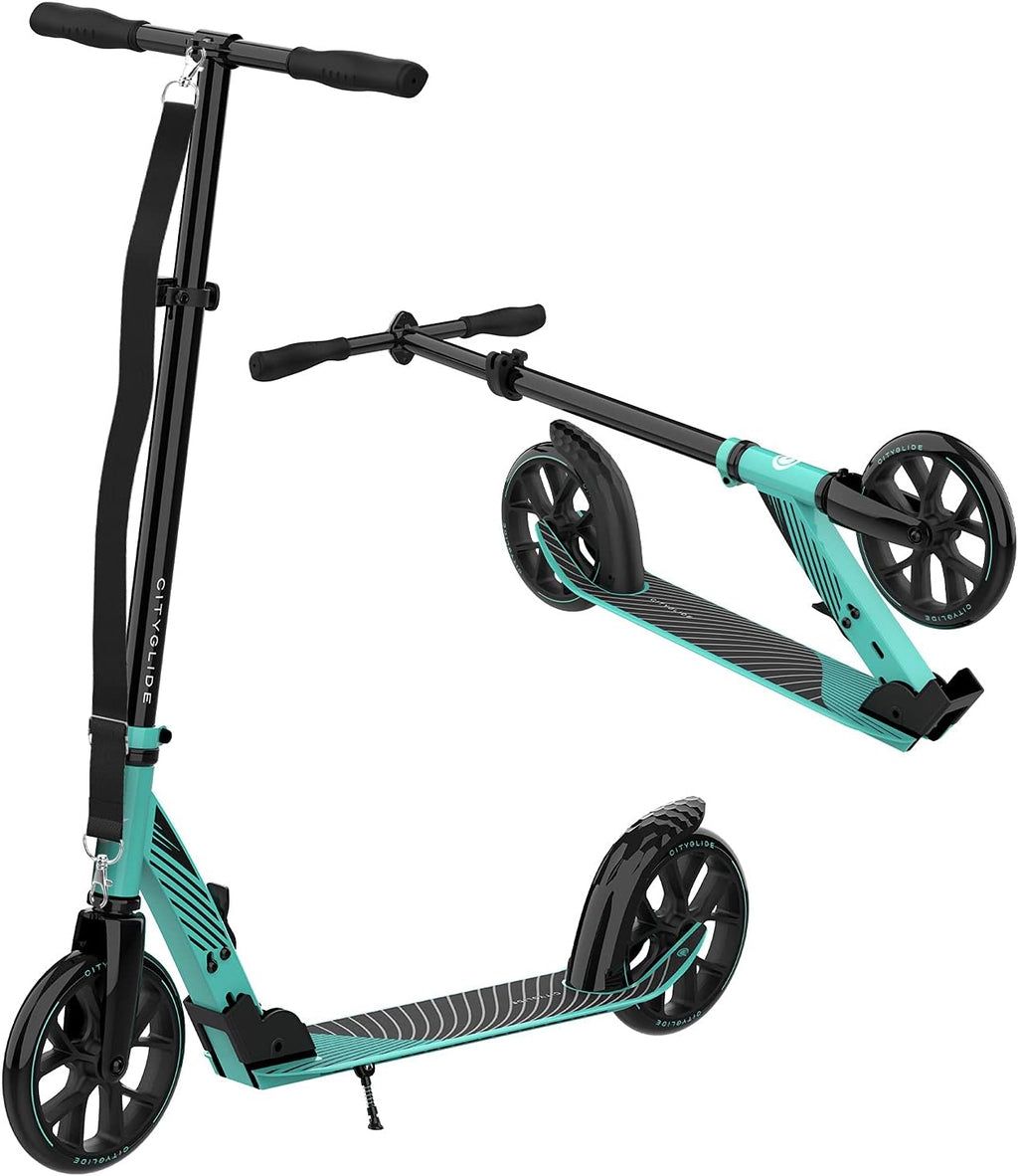 Foldable Lightweight Kick Scooter with Carry Strap and Kickstand C5341