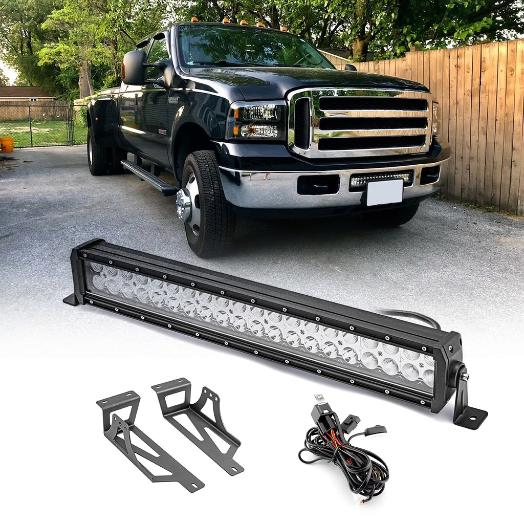 22" LED Light Bar Bumper Bracket Wire Kit U153
