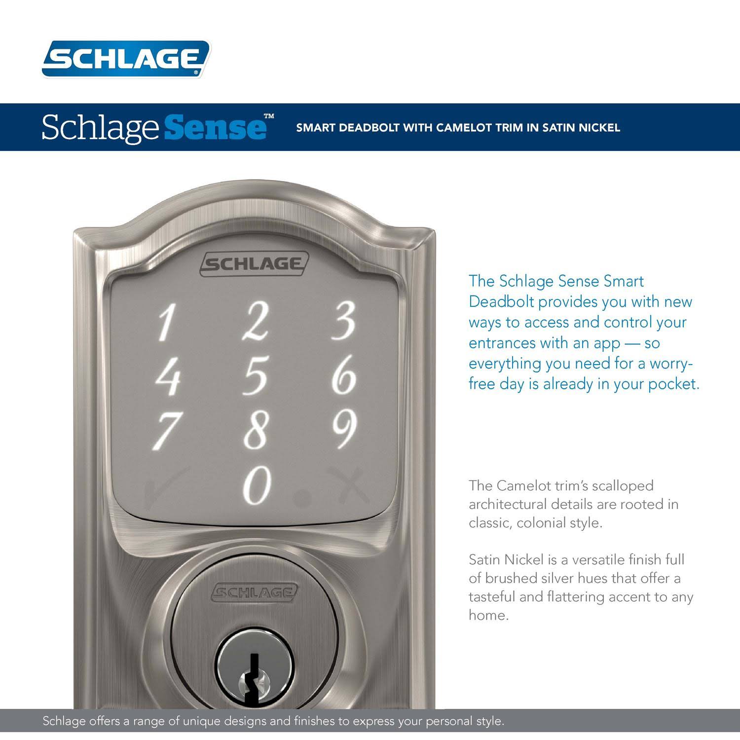 Satin Nickel Deadbolt E408353