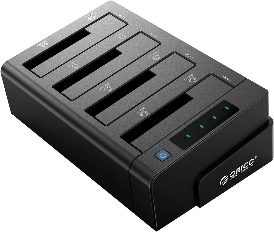 4 Bay External Hard Drive Docking Station with Hard Drive Duplicator/Cloner Function O5962