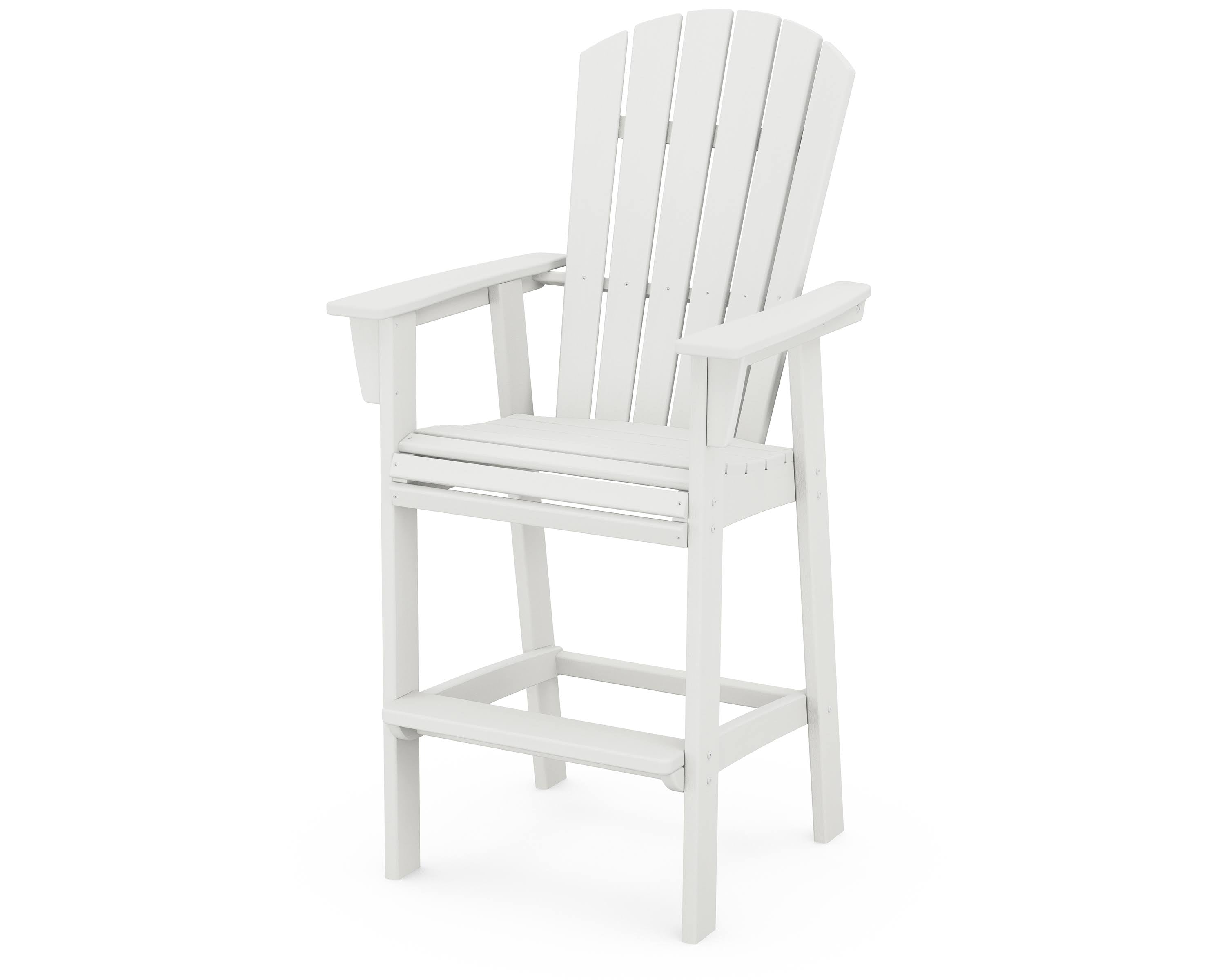 Vintage White Adirondack Bar Chair I139