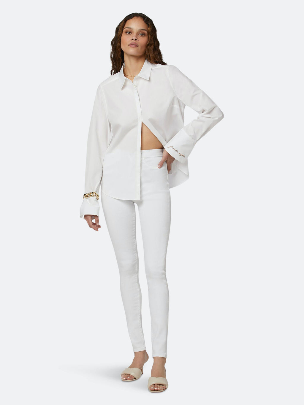 White High Rise Skinny Jeans S6506