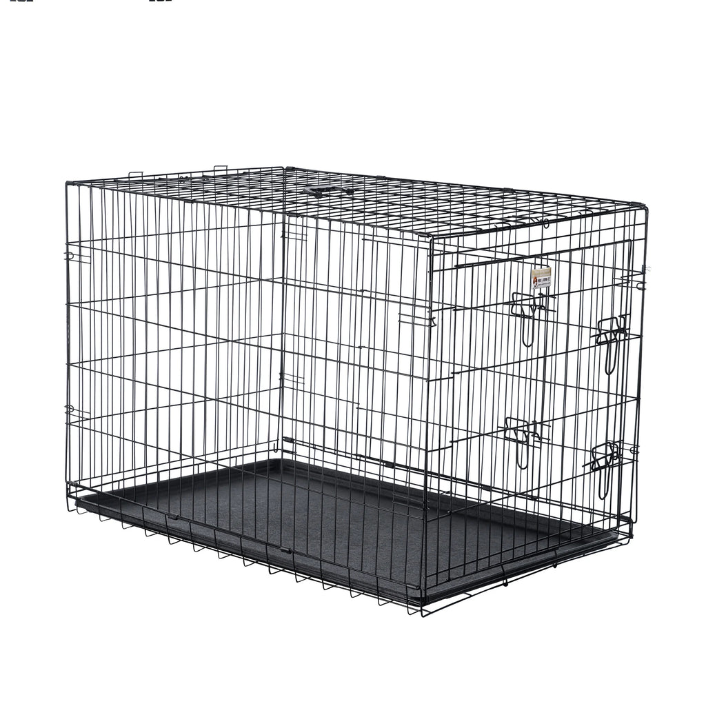 42-inch Collapsible Dog Crate with Divider Wall Panel R62258
