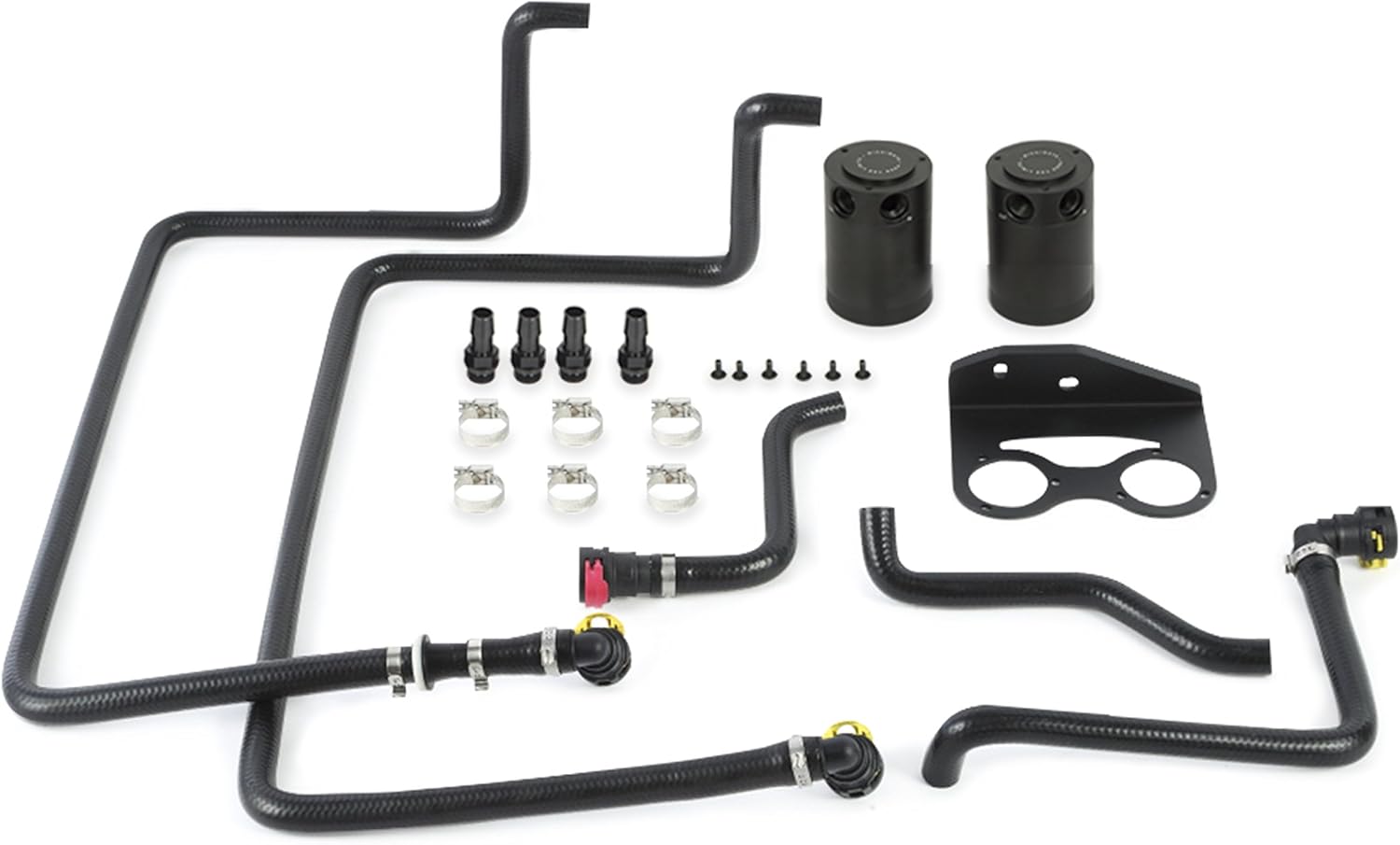 Baffled Oil Catch Can Black A7023