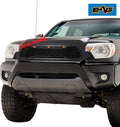 Matte Black ABS Grille Front Grill with Amber LED Lights S909