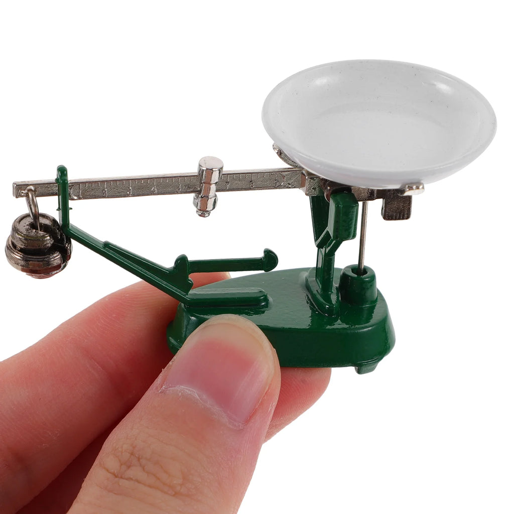 Vintage Metal Miniature Balance Scale Dollhouse Accessories N952676