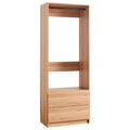 Oak Wood Walk-in Closet with Two Drawers Q991003
