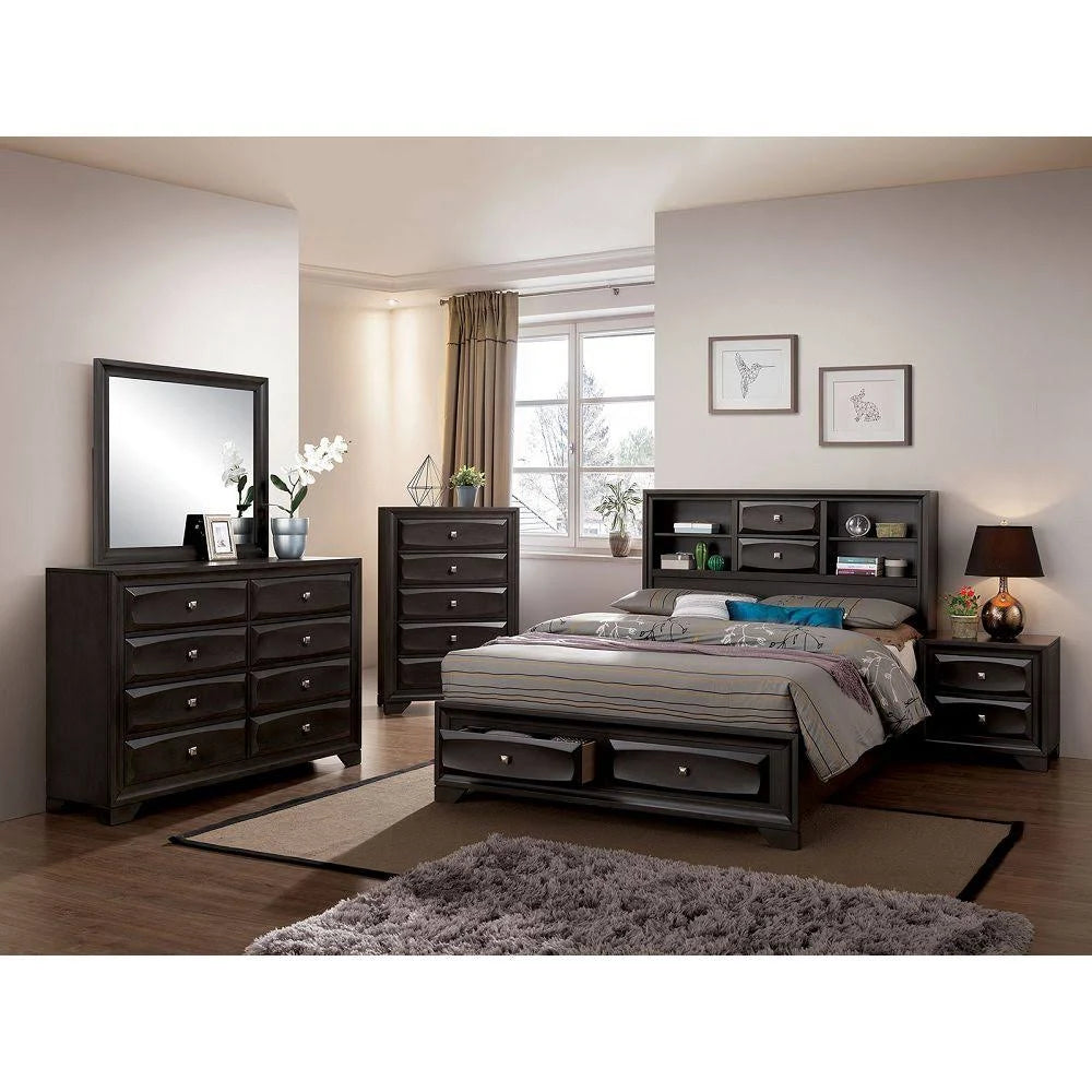 Gray King Storage Bed N849311