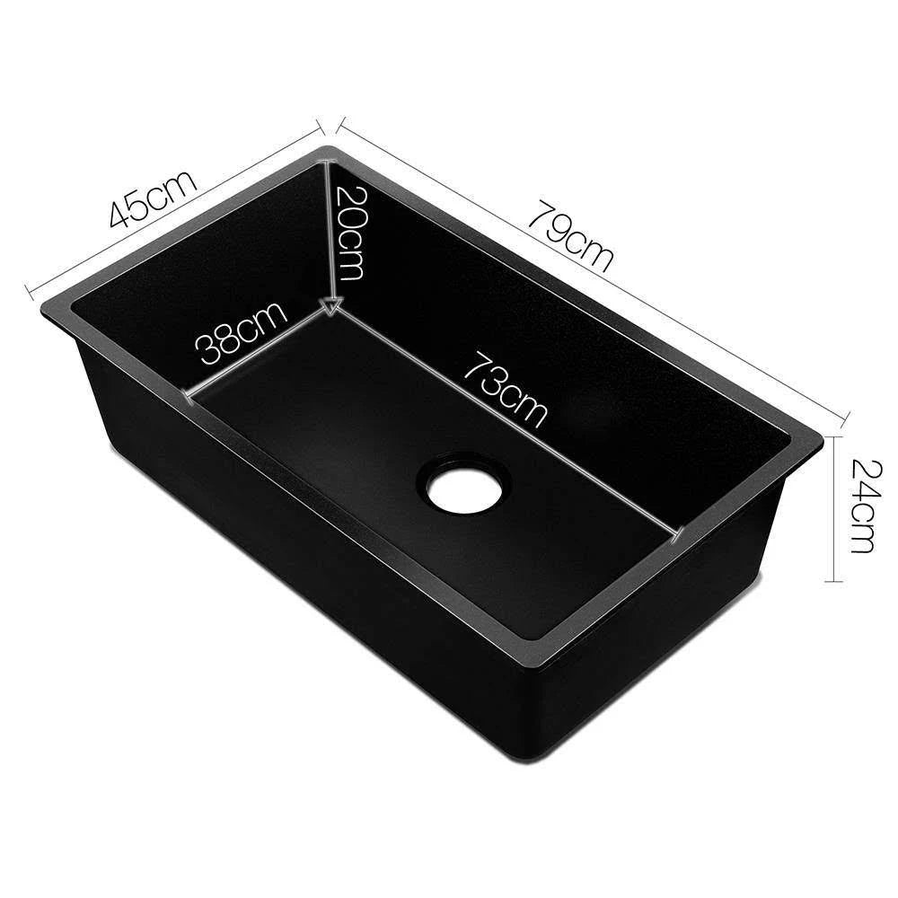 Black Granite Stone Sink K34300