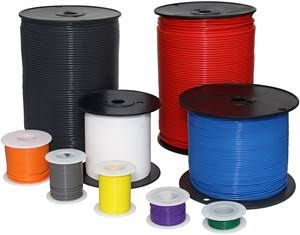 PTFE High Temperature Stranded Wire 22 Gauge 500 ft Blue J1989