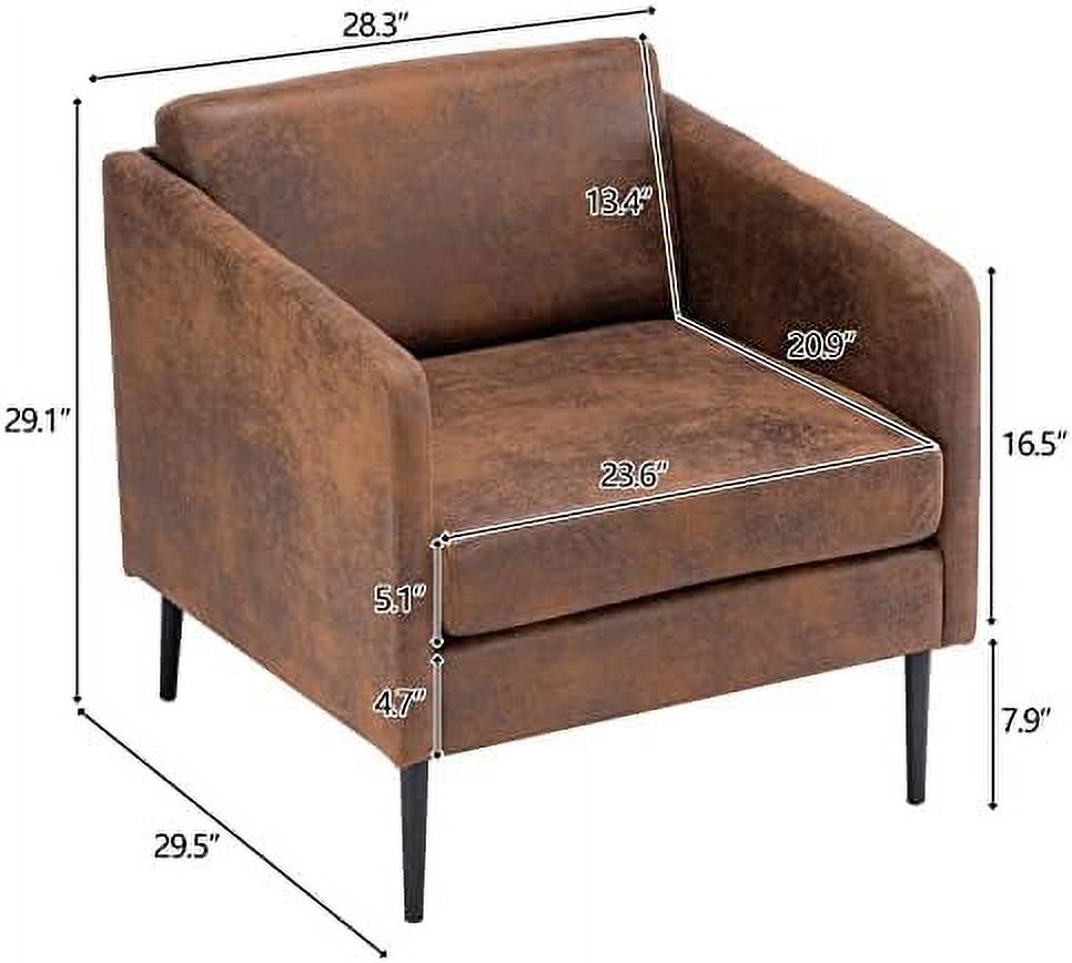 Bronzing Cloth 2-Seat Sofa with Metal Legs H998