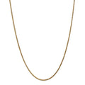 14kt Yellow Gold 1.8mm Diamond Cut Spiga Chain 24 inch Lobster Clasp X68357