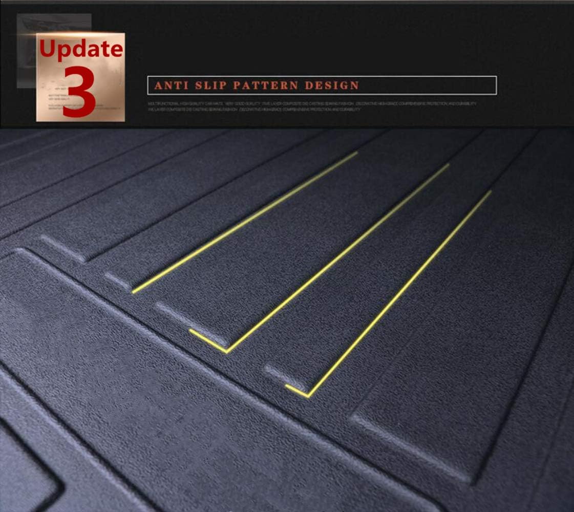 Black TPO Rear Cargo Liners Trunk Mats Pack of 2 Z278