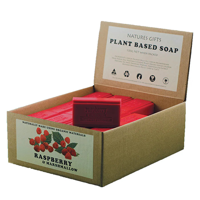 Raspberry & Marshmallow Plant Based Soap 100g x 36 A570848
