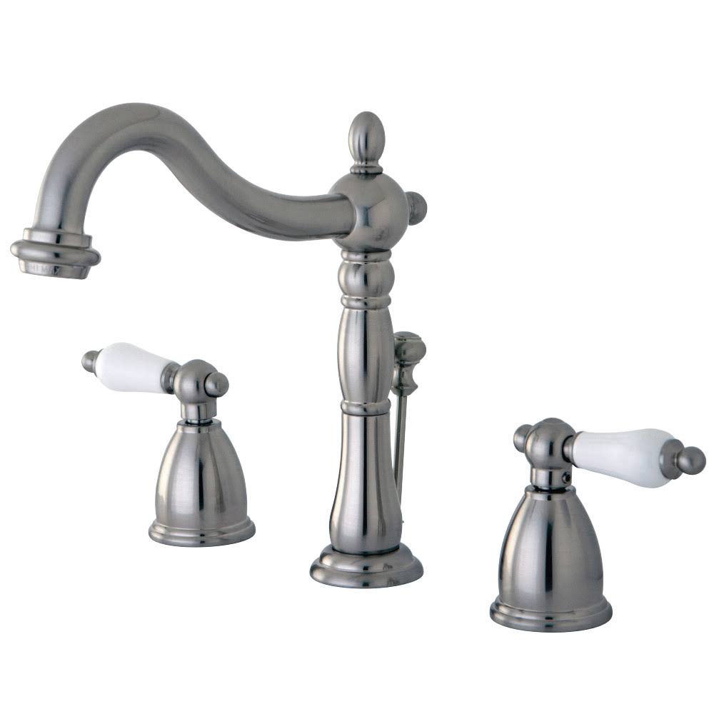 8x22 Widespread Bathroom Faucet, Brushed Nickel M446