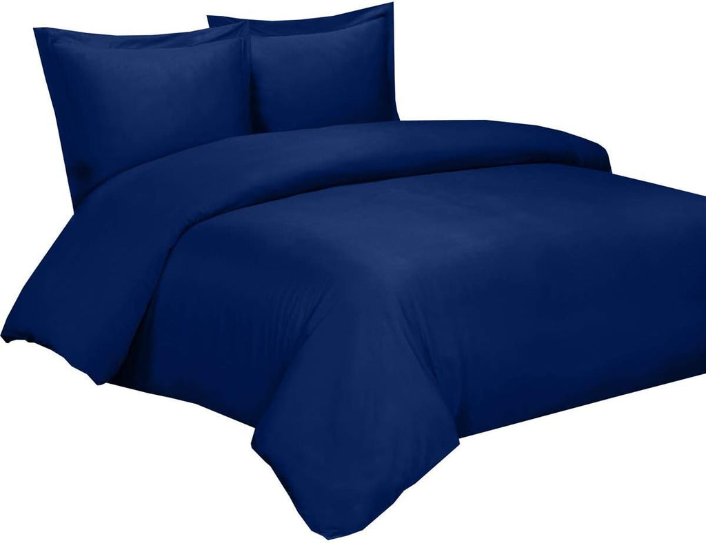 Bamboo Viscose Duvet Cover Set with Corner Ties, King / Cal King Size White O2684
