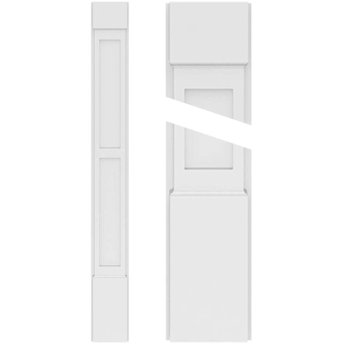 Two Equal Flat Panel PVC Pilaster K56830