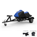 Blue Jet Ski Cover with Trailer Straps and Storage Bag K7421