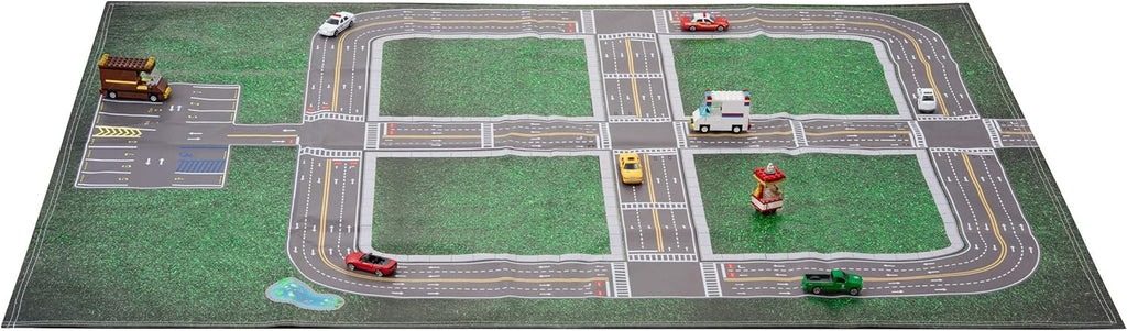 Car Play Mat & Parking Lot for Toy Cars, Pack of 2 A6523