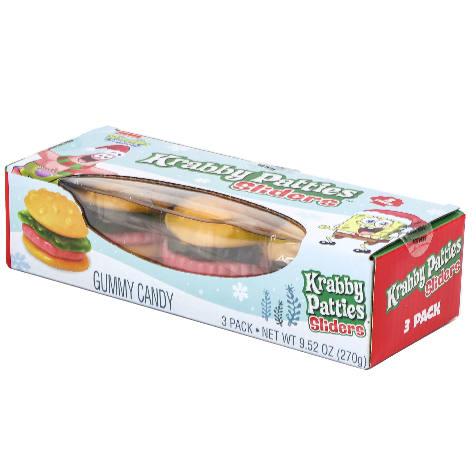 SpongeBob SquarePants Gummy Krabby Patty Sliders, 3 Pack V83299