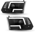 Black Housing Headlight Assembly for Dodge Ram Pickup V73193