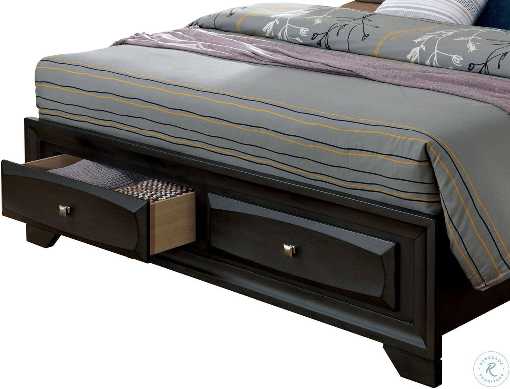 Gray King Storage Bed N849311