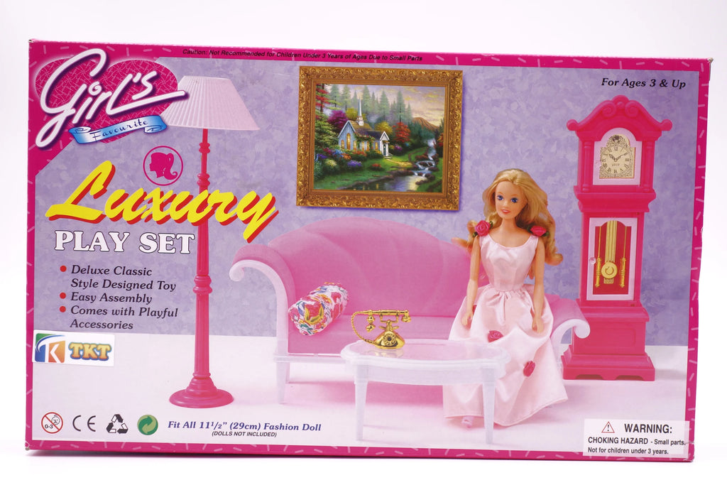 Girl's Luxury Dollhouse Furniture Play Set A2637
