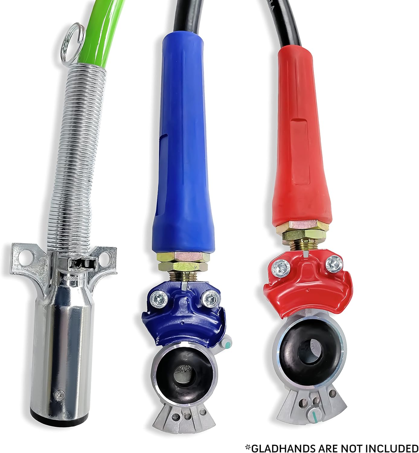 15ft 3 in 1 ABS & Power Air Line Hose Wrap 7 Way Electrical Cable with Handle Grip Z835