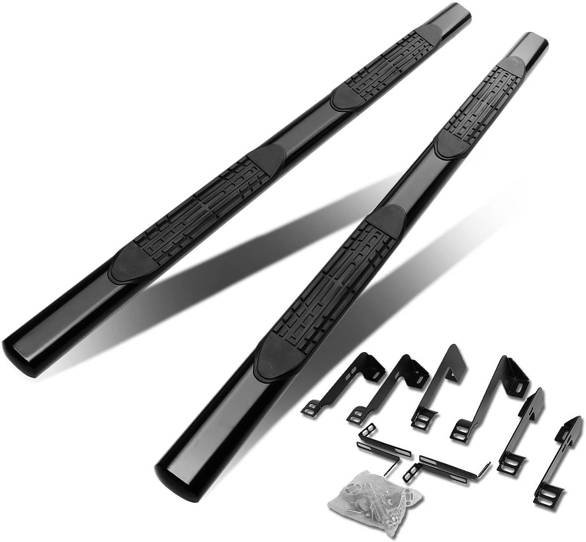 Oval Side Step Nerf Bar Running Board Stainless Steel Black Powdercoated E9921