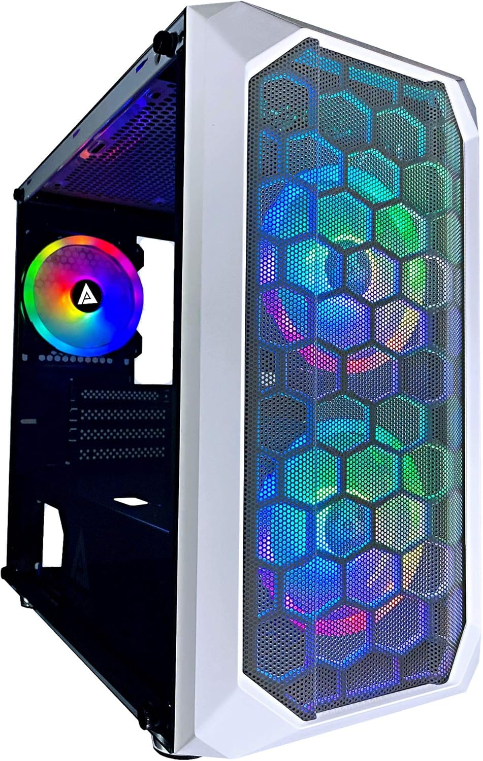 Micro-ATX Gaming Case with Tempered Glass Panel, Black Frame, Pack of 2 B92152