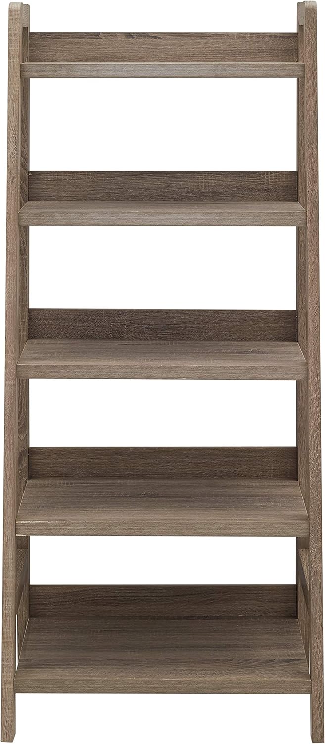 Gray Wash Ladder Bookcase Y2355