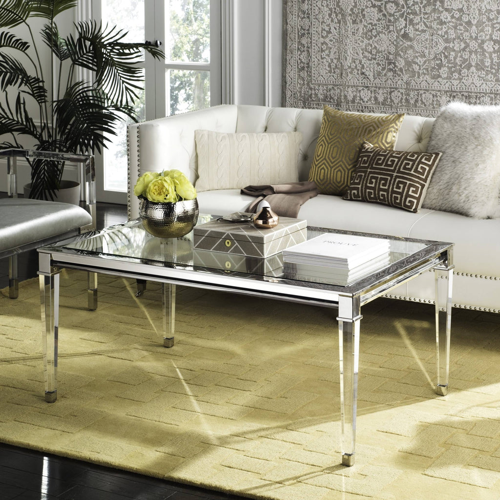 Silver Acrylic Coffee Table L1938
