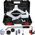 Electric Car Jack 3 Ton 12V Yellow Scissor Jack with Manual Wrench N94513
