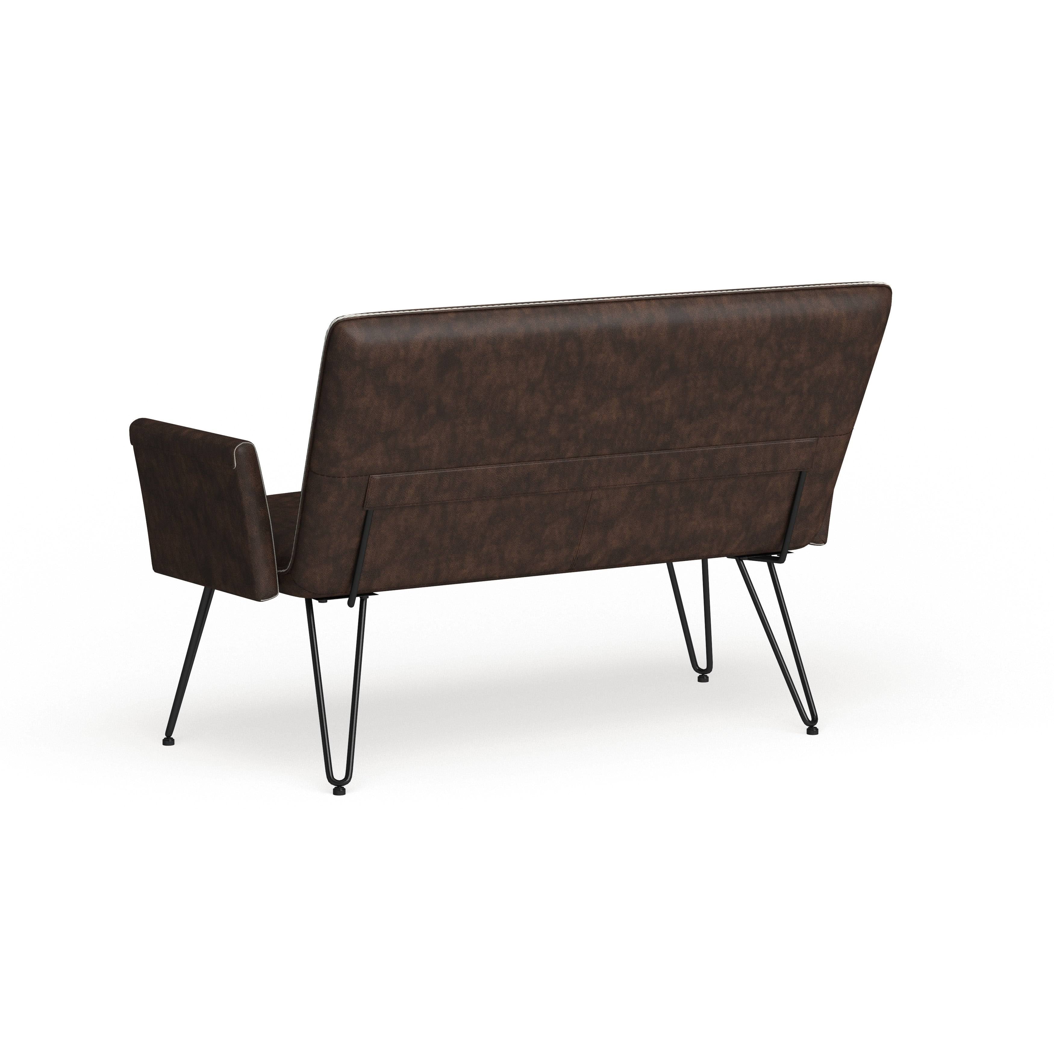 Antique Brown Settee X39897