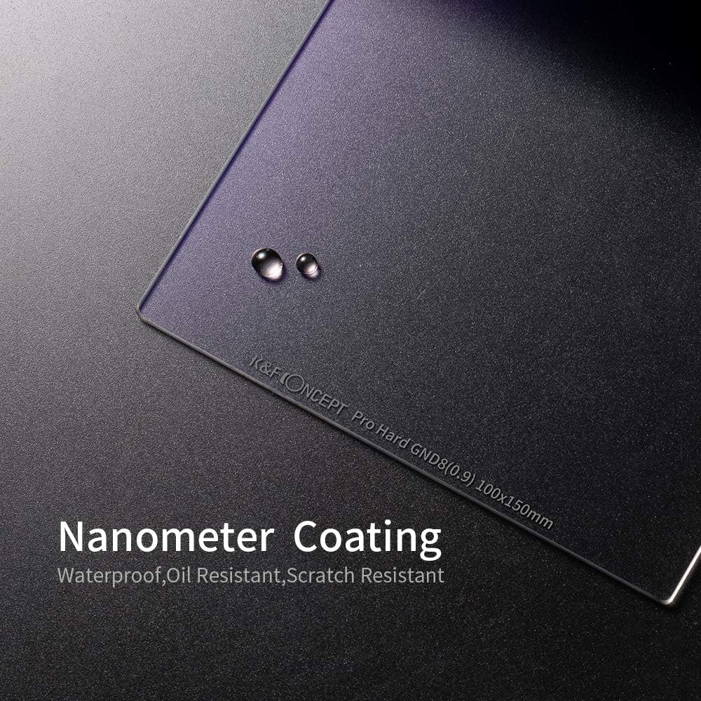 Hard Graduated ND8 100mm x 150mm Multi-Coated Optical Glass GND8 (0.9) Neutral Density Filter U9085